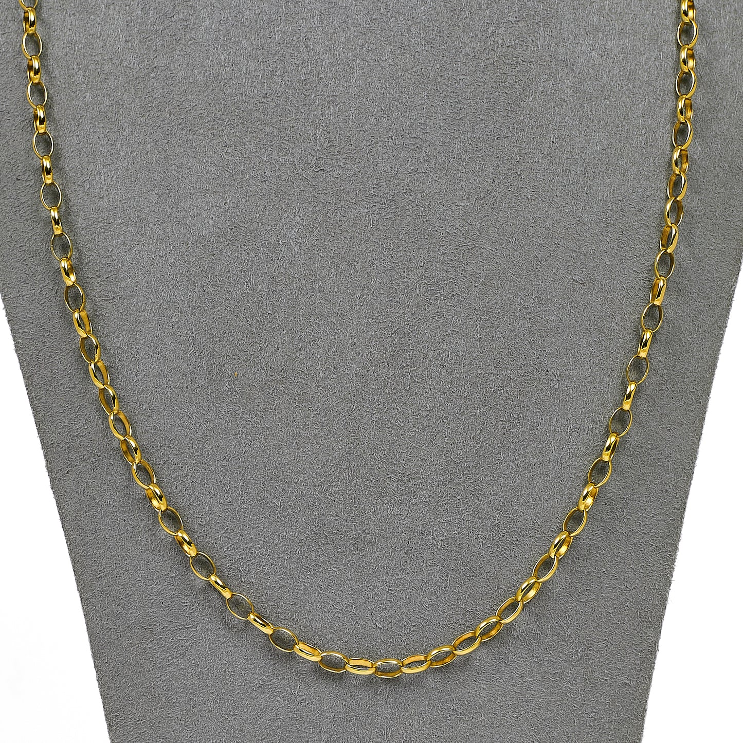 Pre-Owned 9ct Gold Belcher Chain Necklace 23 Inch