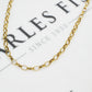 Pre-Owned 9ct Gold Belcher Chain Necklace 23 Inch