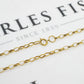 Pre-Owned 9ct Gold Belcher Chain Necklace 23 Inch