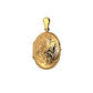 Pre-Owned 9ct Gold Oval Swirl Locket Pendant