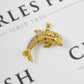 Pre-Owned 9ct Gold CZ Dolphin Pendant