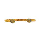 Pre-Owned 9ct Gold CZ Twist Torque Bangle