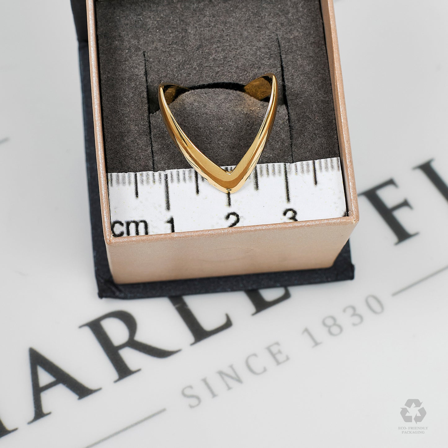 Pre-Owned 9ct Gold Double Wishbone Ring Size N