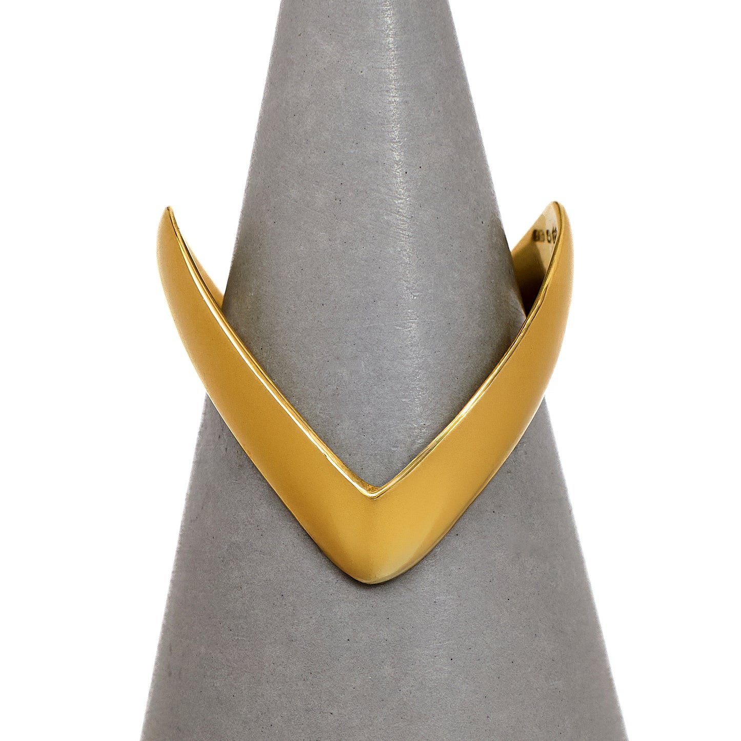 Pre-Owned 9ct Gold Double Wishbone Ring Size N