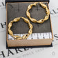 Pre-Owned 9ct Gold Twist Creole Hoop Earrings