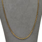 Pre-Owned 9ct Gold Trace Chain Necklace 24 Inch
