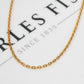 Pre-Owned 9ct Gold Trace Chain Necklace 24 Inch