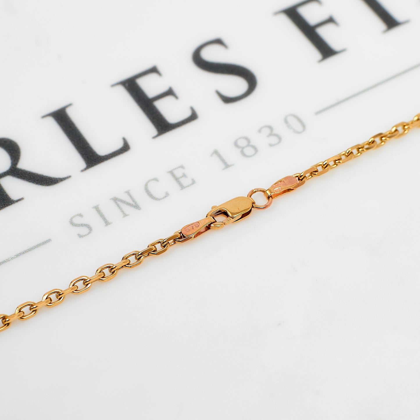 Pre-Owned 9ct Gold Trace Chain Necklace 24 Inch