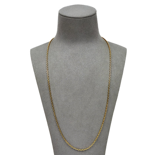 Pre-Owned 9ct Gold Trace Chain Necklace 24 Inch