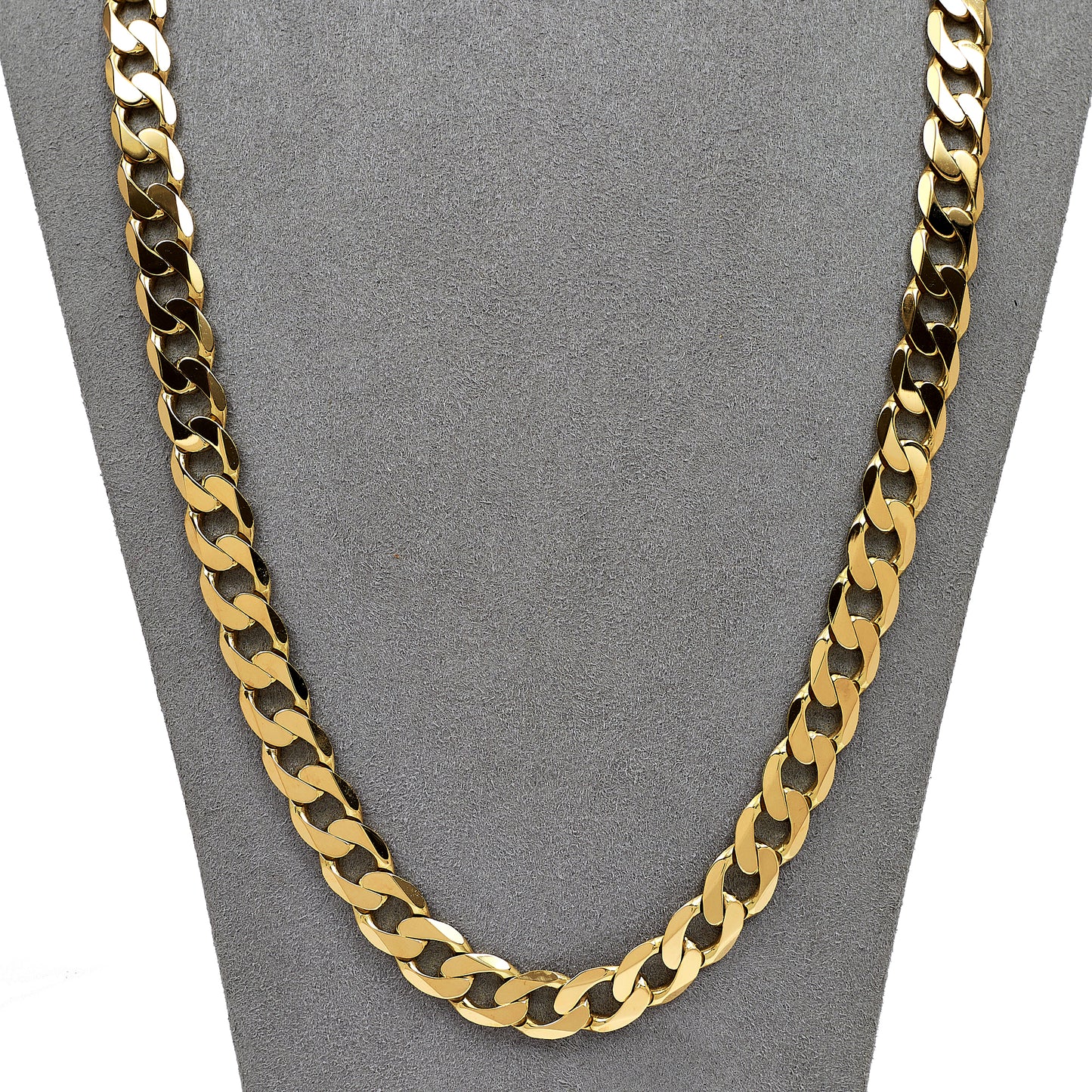 Pre-Owned 9ct Gold Curb Chain Necklace & Safety Chain