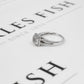 Pre-Owned 9ct White Gold Diamond Cluster Ring Size N.5