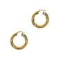 Pre-Owned 9ct Gold Twist Creole Hoop Earrings