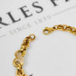 Pre-Owned 9ct Gold Belcher Chain & Diamond Infinity Bracelet