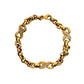 Pre-Owned 9ct Gold Belcher Chain & Diamond Infinity Bracelet
