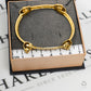 Pre-Owned 9ct Gold Spanner Design Bangle