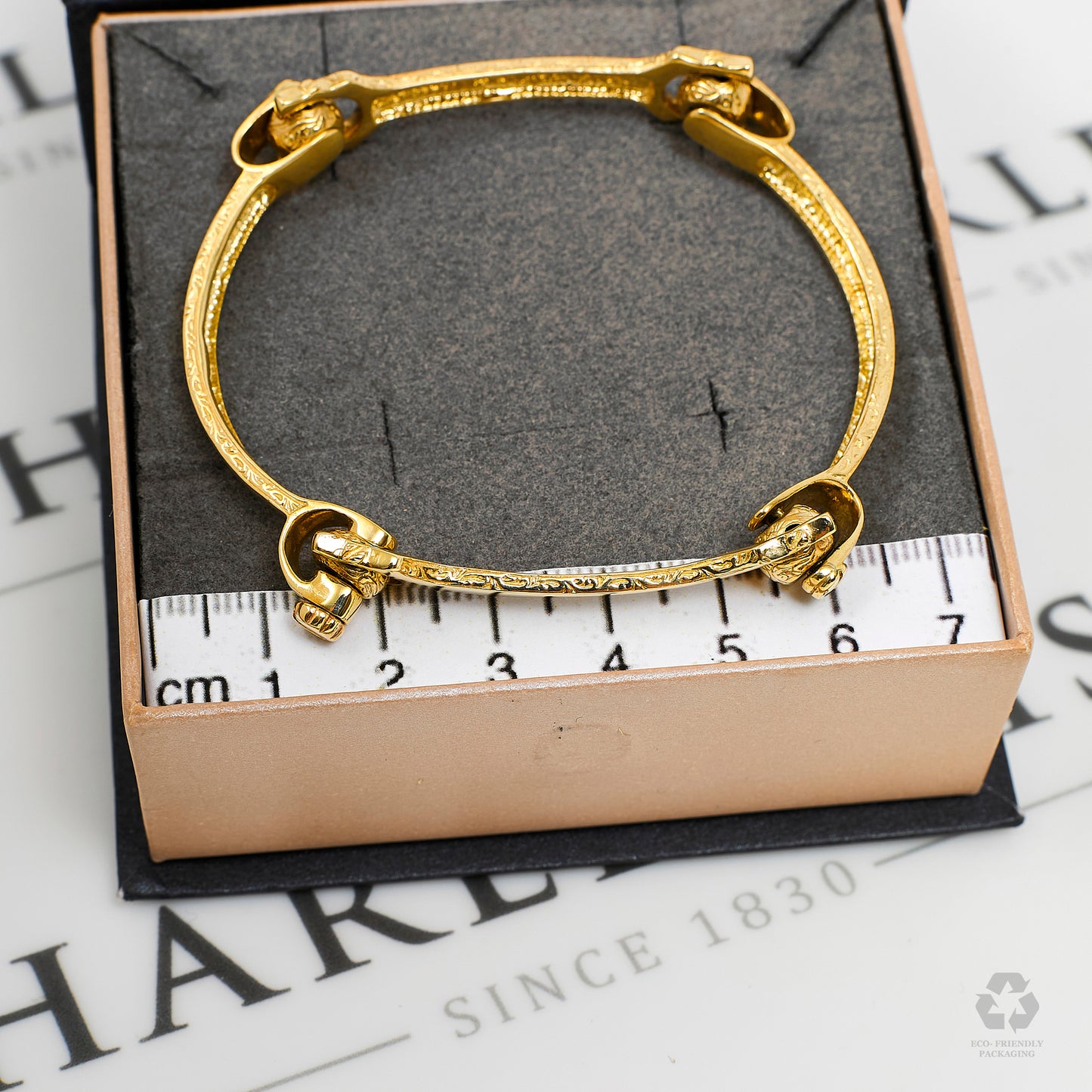 Pre-Owned 9ct Gold Spanner Design Bangle