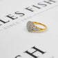 Pre-Owned 9ct Gold Diamond Cluster Ring Size L