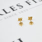Pre-Owned 14ct Gold CZ Stud Earrings