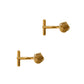 Pre-Owned 9ct Gold Knot Design Cuff Links