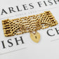 Pre-Owned 9ct Gold 7 Bar Gate Bracelet 8 Inch