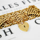 Pre-Owned 9ct Gold 7 Bar Gate Bracelet 8 Inch