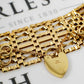 Pre-Owned 9ct Gold 7 Bar Gate Bracelet 8 Inch