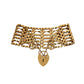 Pre-Owned 9ct Gold 7 Bar Gate Bracelet 8 Inch