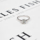 Pre-Owned 18ct White Gold Diamond Single Stone Ring Size O