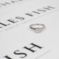 Pre-Owned 18ct White Gold Princess Cut Diamond Ring Size H.5