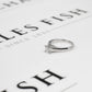 Pre-Owned 18ct White Gold Princess Cut Diamond Ring Size H.5