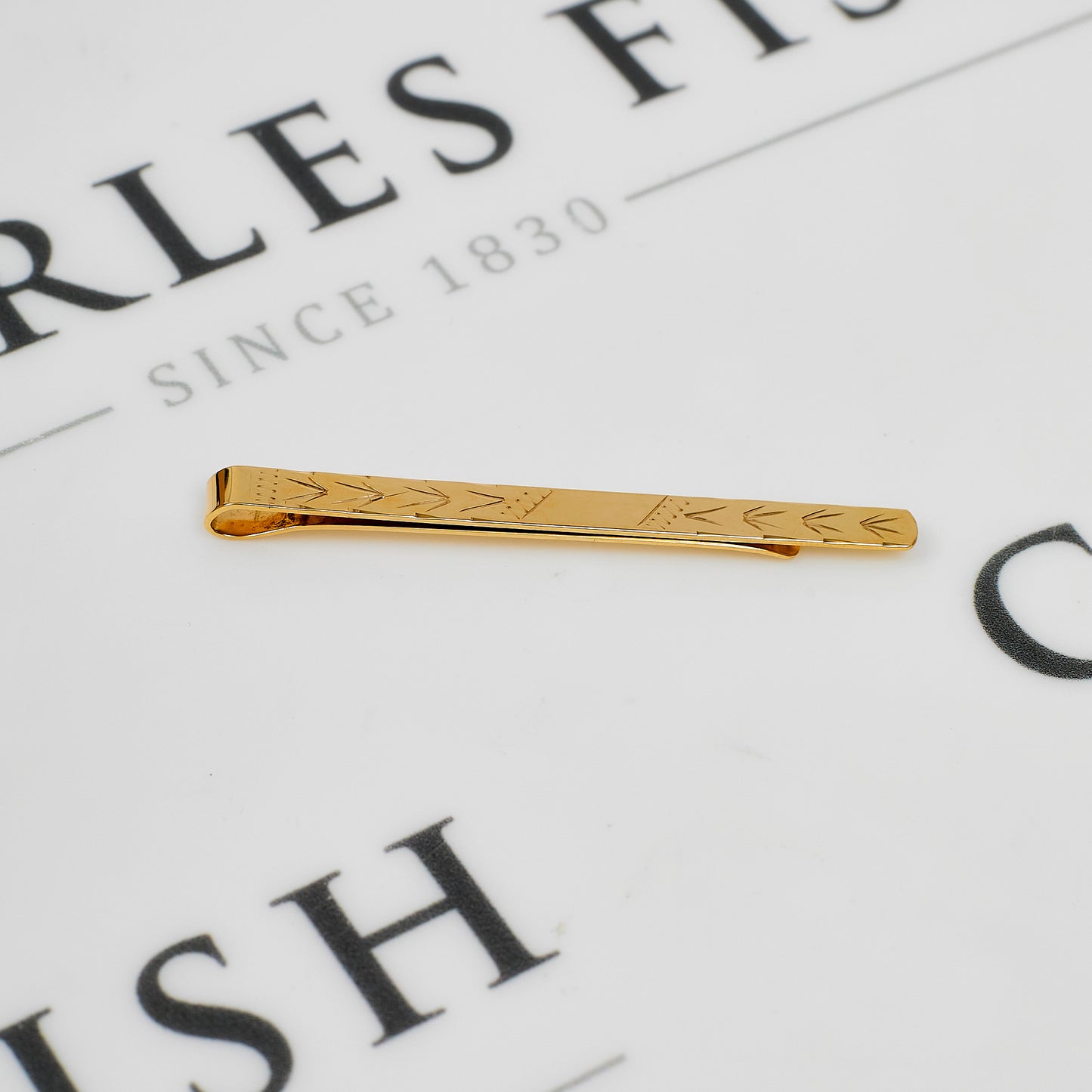 Pre-Owned 9ct Gold Tie Slide
