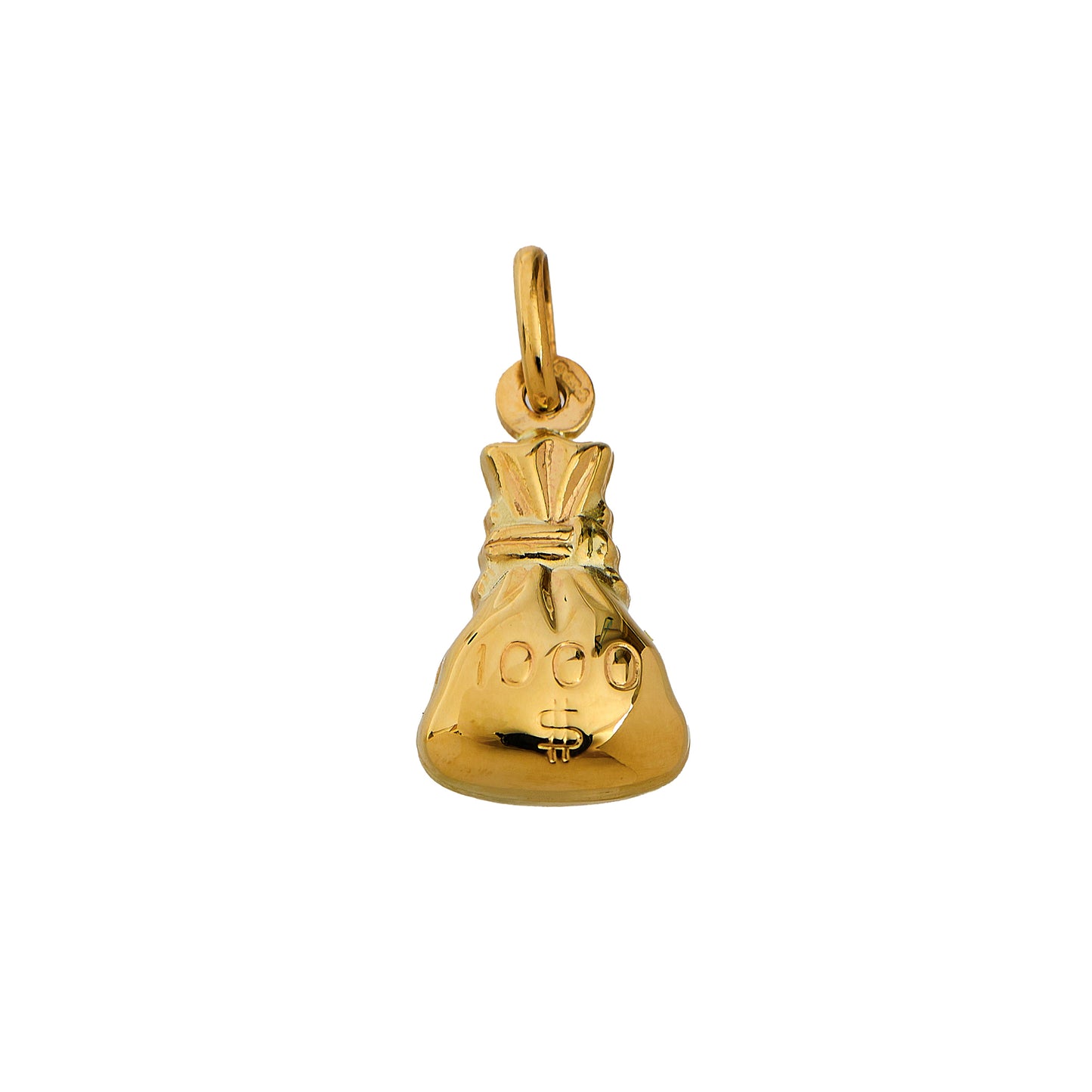 Pre-Owned 9ct Gold Thousand Dollar Money Bag Charm
