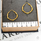 Pre-Owned 9ct Gold Wire Twist Sleeper Hoop Earrings