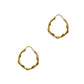 Pre-Owned 9ct Gold Wire Twist Sleeper Hoop Earrings