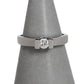 Pre-Owned 9ct White Gold Single Diamond Ring Size H.5