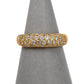 Pre-Owned 18ct Gold 4 Row Diamond Ring Size I