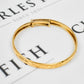 Pre-Owned 9ct Gold Patterned Bangle Expandable