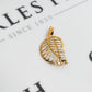 Pre-Owned 9ct Gold Leaf Design Brooch