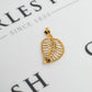 Pre-Owned 9ct Gold Leaf Design Brooch
