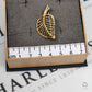 Pre-Owned 9ct Gold Leaf Design Brooch