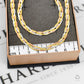 Pre-Owned 9ct Gold Tricolor Plait Design Jewellery SET