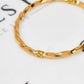 Pre-Owned 9ct Gold Hinged Twist Bangle