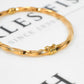 Pre-Owned 9ct Gold Hinged Twist Bangle