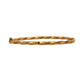 Pre-Owned 9ct Gold Hinged Twist Bangle