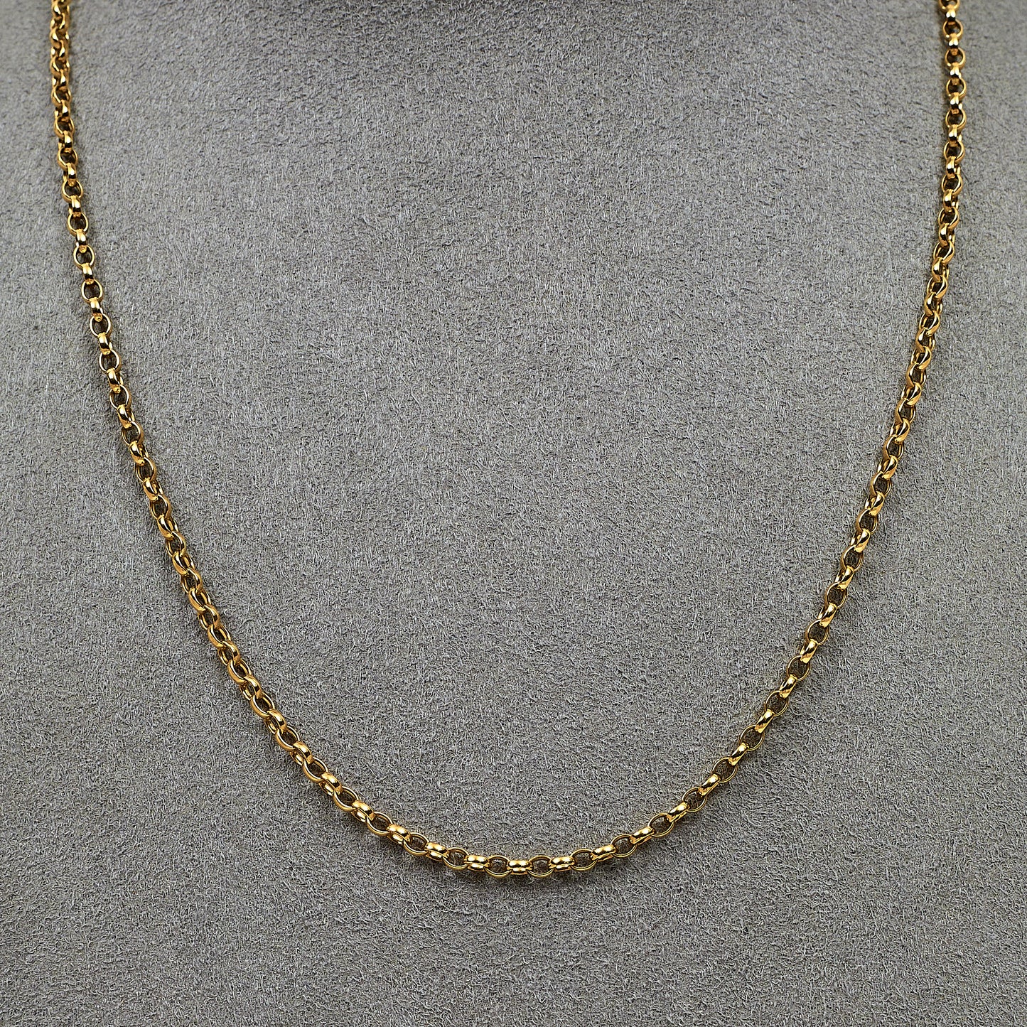 Pre-Owned 9ct Gold Belcher Chain Necklace 16 Inch
