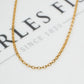 Pre-Owned 9ct Gold Belcher Chain Necklace 16 Inch