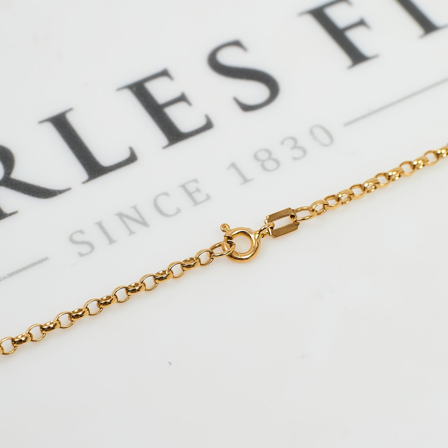 Pre-Owned 9ct Gold Belcher Chain Necklace 16 Inch