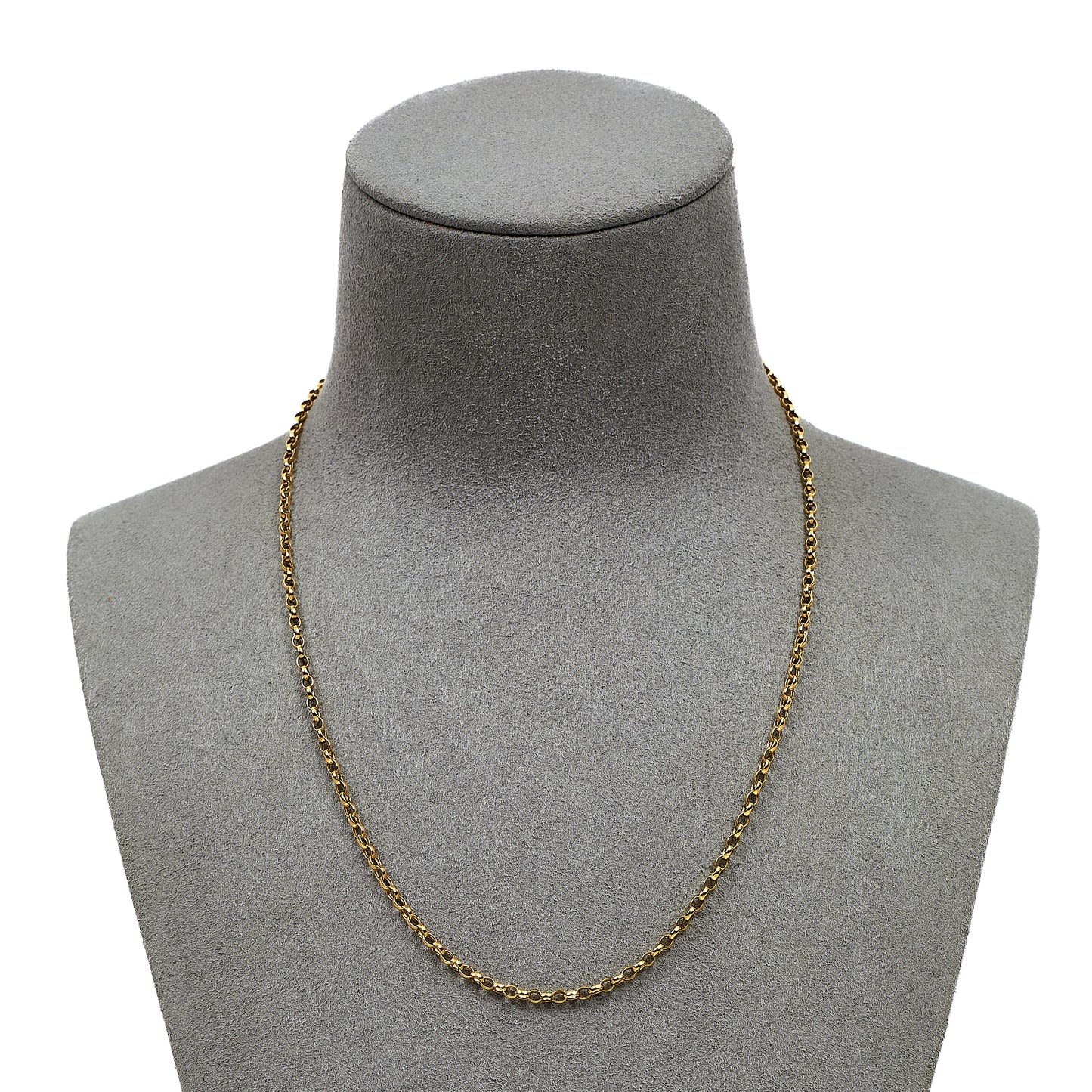 Pre-Owned 9ct Gold Belcher Chain Necklace 16 Inch