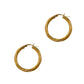 Pre-Owned 9ct Gold Twist Creole Hoop Earrings