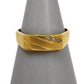 Pre-Owned 9ct Gold Mens Diamond Rectangle Signet Ring Size V